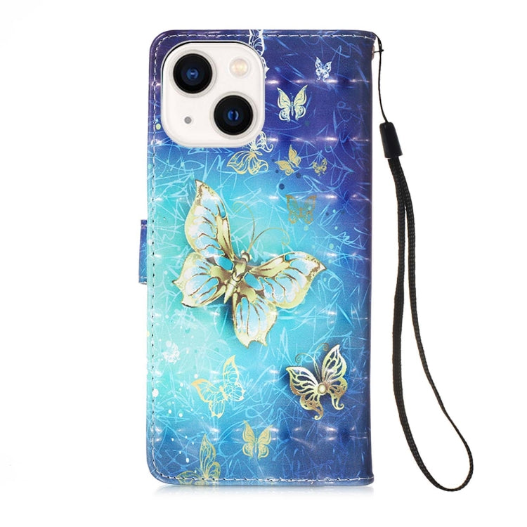 3D Painting Horizontal Flip Leather Phone Case