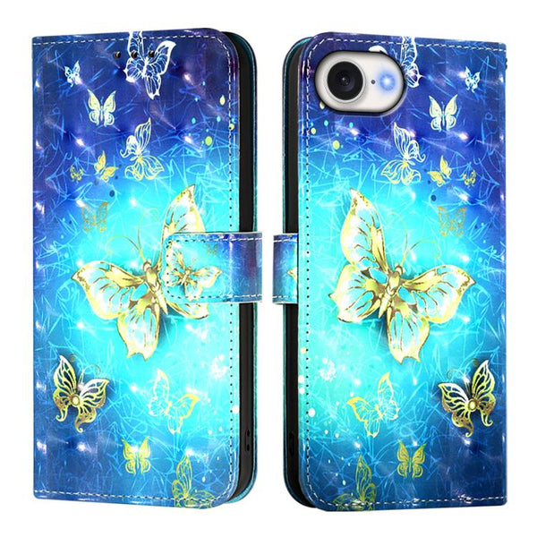 3D Painting Horizontal Flip Leather Phone Case