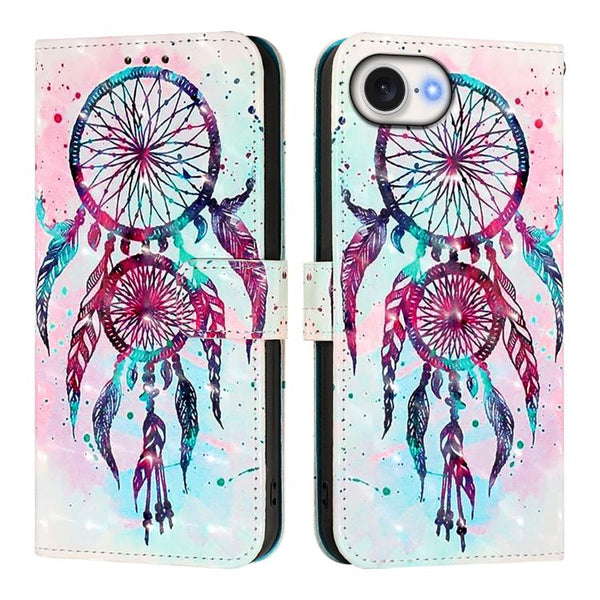 3D Painting Horizontal Flip Leather Phone Case