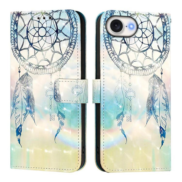 3D Painting Horizontal Flip Leather Phone Case