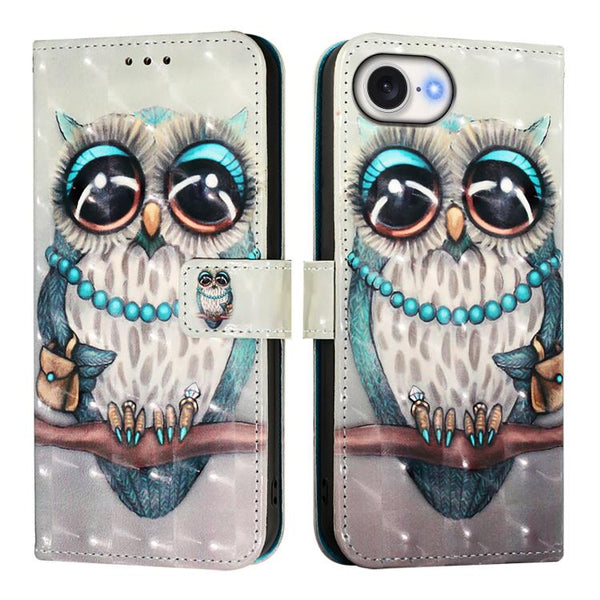 3D Painting Horizontal Flip Leather Phone Case