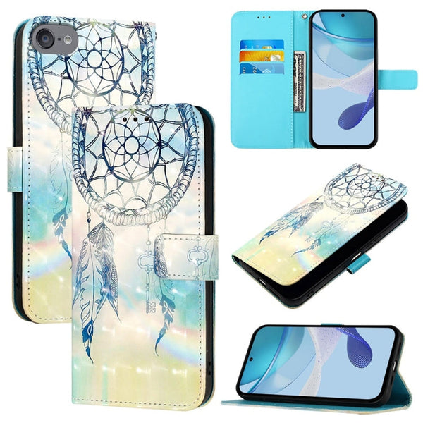 3D Painting Horizontal Flip Leather Phone Case