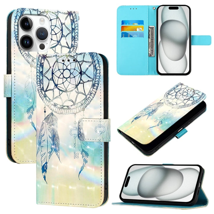 3D Painting Horizontal Flip Leather Phone Case