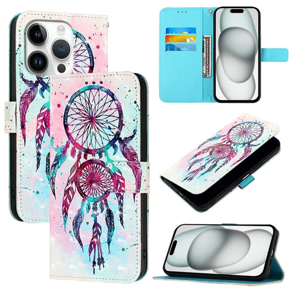 3D Painting Horizontal Flip Leather Phone Case