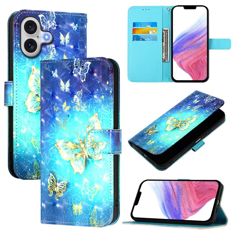 3D Painting Horizontal Flip Leather Phone Case