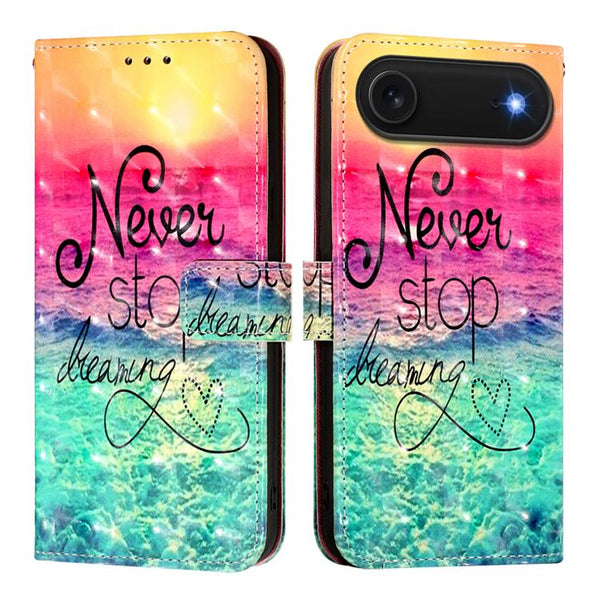 3D Painting Horizontal Flip Leather Phone Case