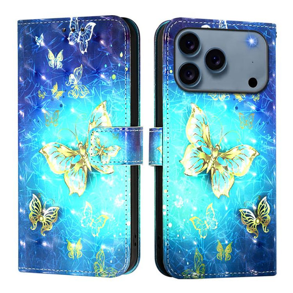 3D Painting Horizontal Flip Leather Phone Case