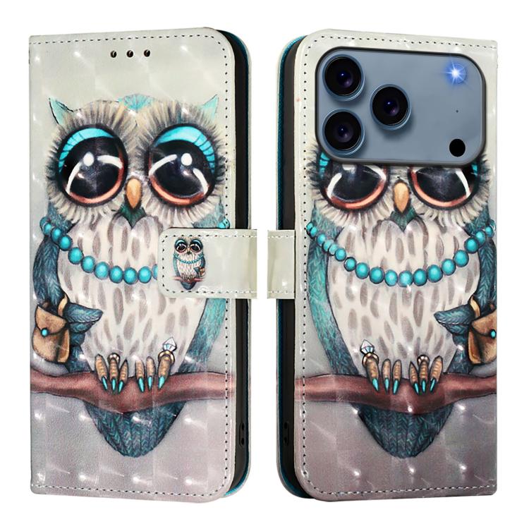 3D Painting Horizontal Flip Leather Phone Case