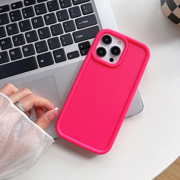 Shockproof Frame Frosted TPU Phone Case, For iPhone 14 Plus, For iPhone 14, For iPhone 14 Pro, For iPhone 14 Pro Max