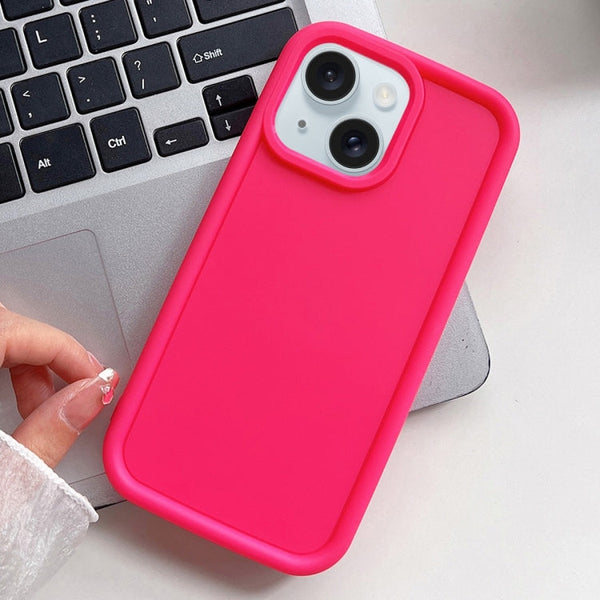 Shockproof Frame Frosted TPU Phone Case, For iPhone 15 Pro Max, For iPhone 15 Pro, For iPhone 15 Plus, For iPhone 15