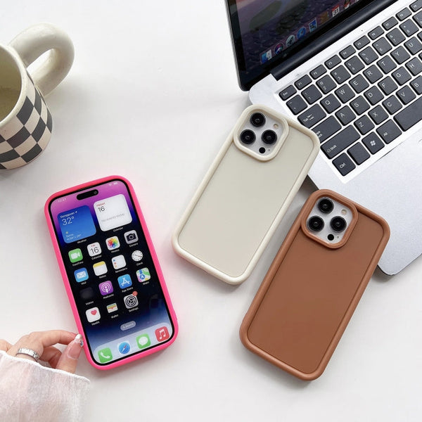Shockproof Frame Frosted TPU Phone Case, For iPhone 14 Plus, For iPhone 14, For iPhone 14 Pro, For iPhone 14 Pro Max