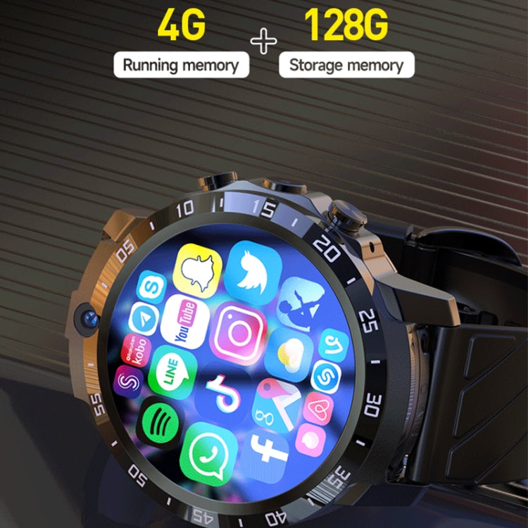 MT27 4G+64G 1.6 inch IP67 Waterproof 4G Android 8.1 Smart Watch Support Heart Rate / GPS