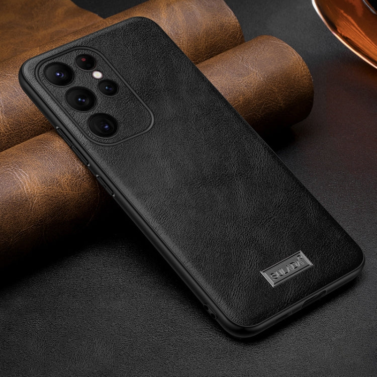 SULADA Shockproof TPU Hybrid Handmade Leather Phone Case