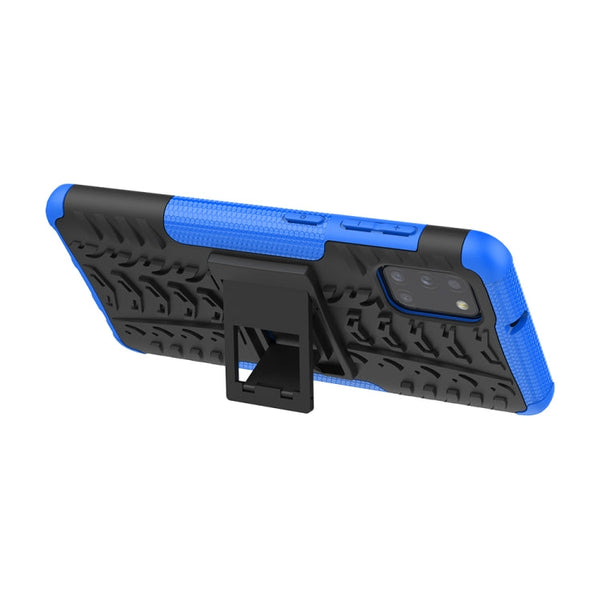 Tire Texture Shockproof TPU+PC Protective Case，with Holder