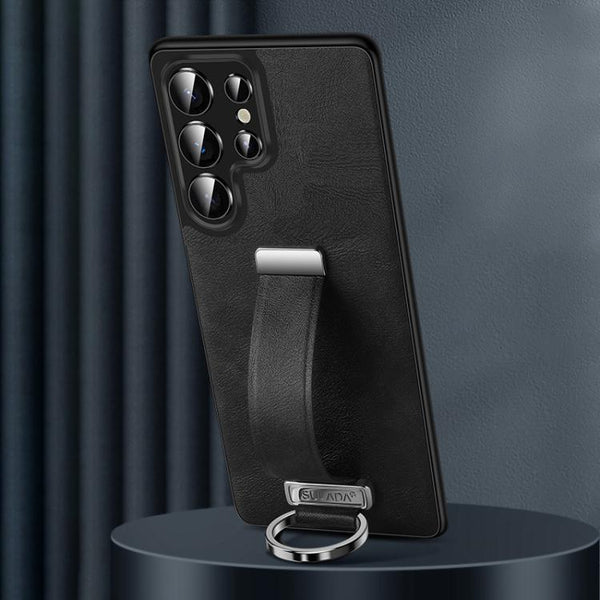 SULADA PC Hybrid Leather Texture Skin Feel Shockproof Phone Case