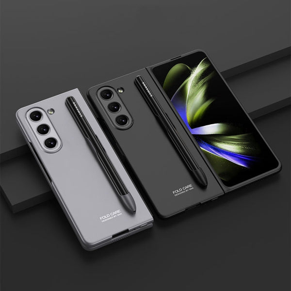 GKK Ultra-thin Full Coverage Phone Flip Case with Pen Slot, For Samsung Galaxy Z Fold5