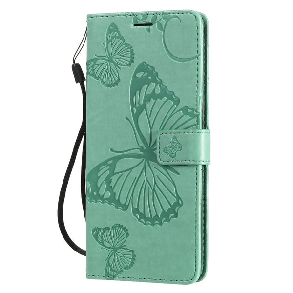 3D Butterflies Embossing Pattern Horizontal Flip Leather Case with Holder & Card Slot & Wallet
