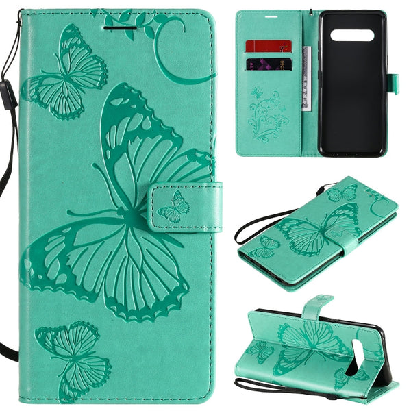 3D Butterflies Embossing Pattern Horizontal Flip Leather Case with Holder & Card Slot & Wallet