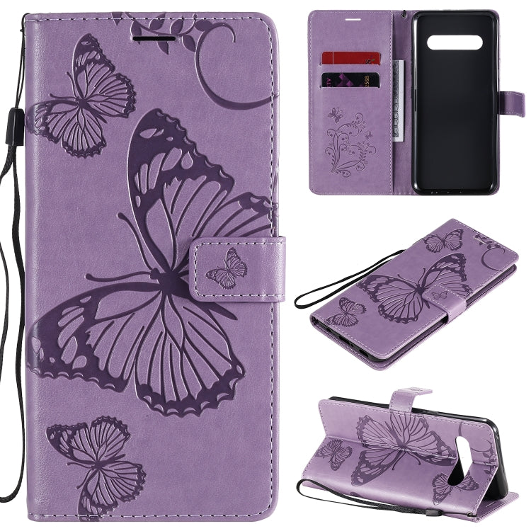 3D Butterflies Embossing Pattern Horizontal Flip Leather Case with Holder & Card Slot & Wallet