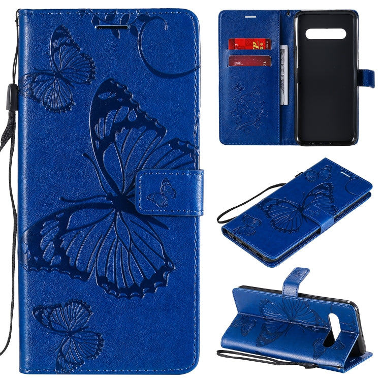 3D Butterflies Embossing Pattern Horizontal Flip Leather Case with Holder & Card Slot & Wallet