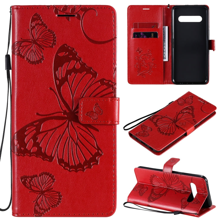 3D Butterflies Embossing Pattern Horizontal Flip Leather Case with Holder & Card Slot & Wallet