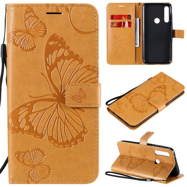 3D Butterflies Embossing Pattern Horizontal Flip Leather Case with Holder & Card Slot & Wallet