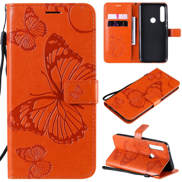 3D Butterflies Embossing Pattern Horizontal Flip Leather Case with Holder & Card Slot & Wallet