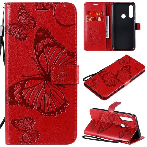 3D Butterflies Embossing Pattern Horizontal Flip Leather Case with Holder & Card Slot & Wallet