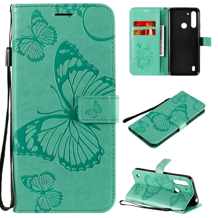 3D Butterflies Embossing Pattern Horizontal Flip Leather Case with Holder & Card Slot & Wallet