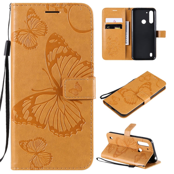 3D Butterflies Embossing Pattern Horizontal Flip Leather Case with Holder & Card Slot & Wallet