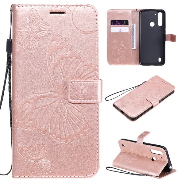 3D Butterflies Embossing Pattern Horizontal Flip Leather Case with Holder & Card Slot & Wallet