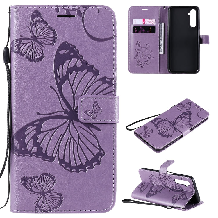 3D Butterflies Embossing Pattern Horizontal Flip Leather Case with Holder & Card Slot & Wallet