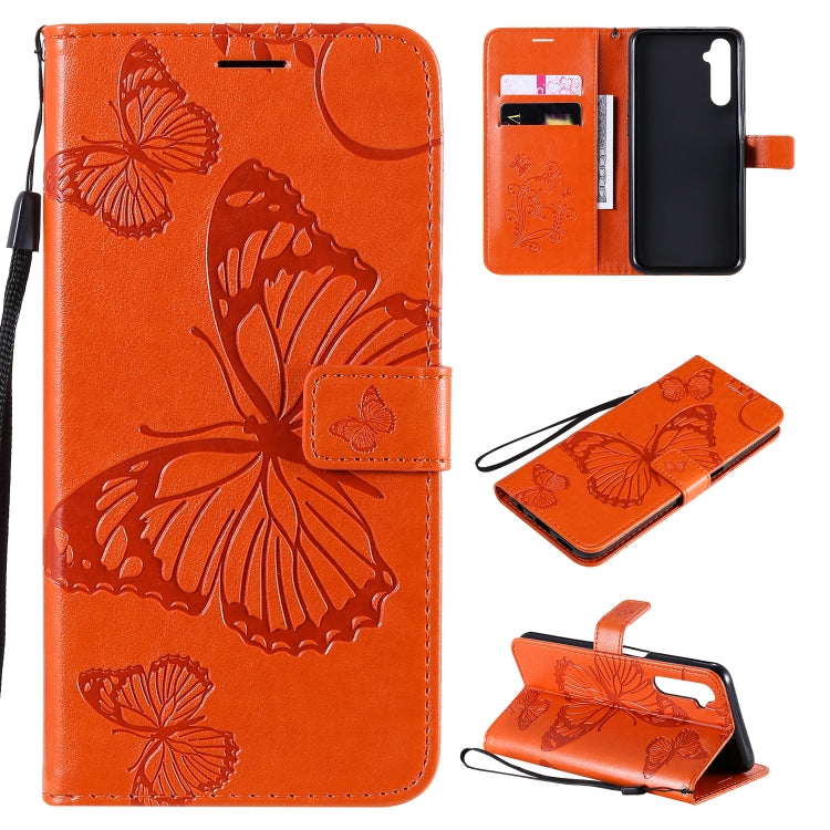 3D Butterflies Embossing Pattern Horizontal Flip Leather Case with Holder & Card Slot & Wallet