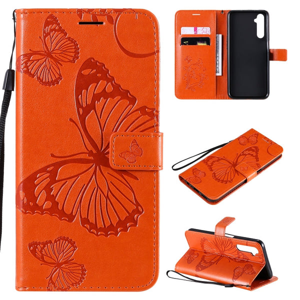 3D Butterflies Embossing Pattern Horizontal Flip Leather Case with Holder & Card Slot & Wallet