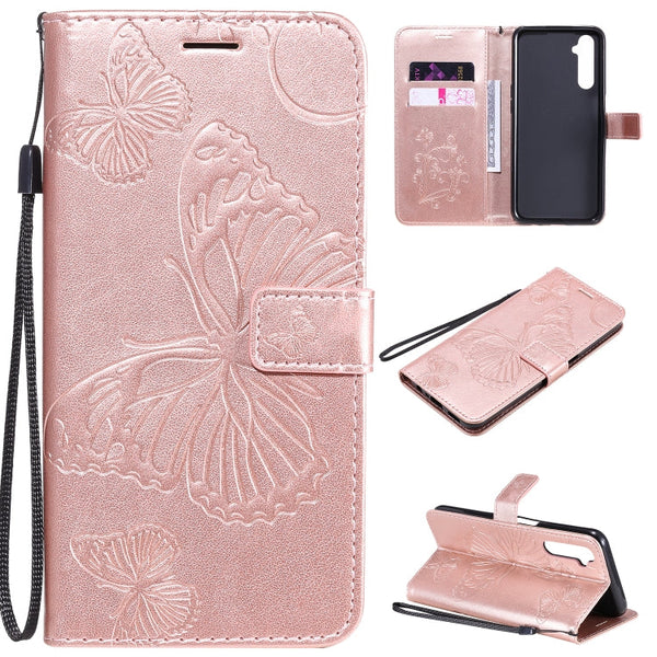 3D Butterflies Embossing Pattern Horizontal Flip Leather Case with Holder & Card Slot & Wallet