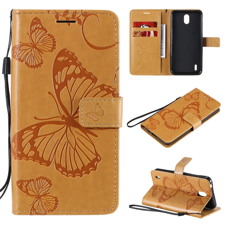 3D Butterflies Embossing Pattern Horizontal Flip Leather Case with Holder & Card Slot & Wallet