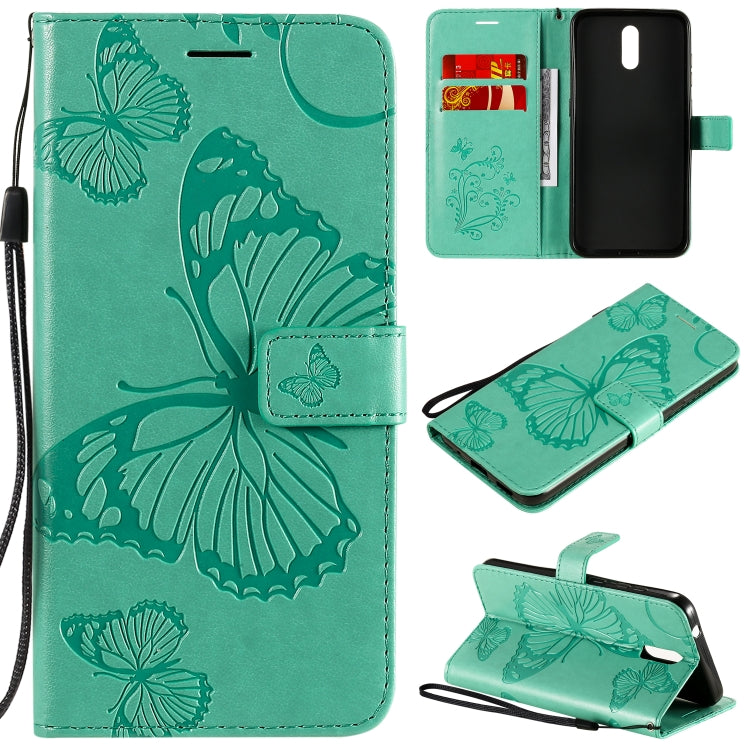 3D Butterflies Embossing Pattern Horizontal Flip Leather Case with Holder & Card Slot & Wallet