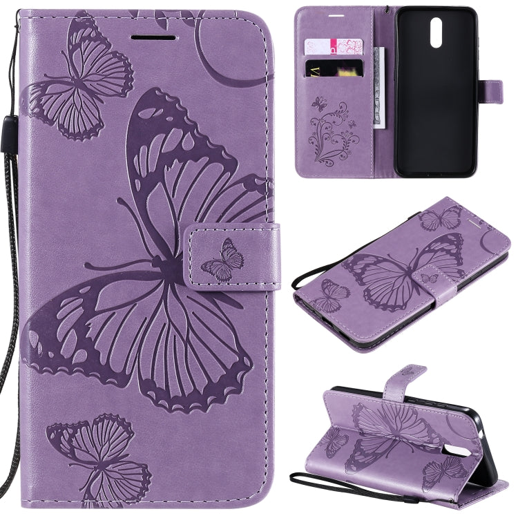 3D Butterflies Embossing Pattern Horizontal Flip Leather Case with Holder & Card Slot & Wallet