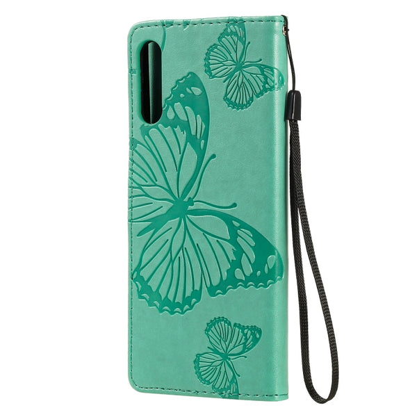 3D Butterflies Embossing Pattern Horizontal Flip Leather Case with Holder & Card Slot & Wallet