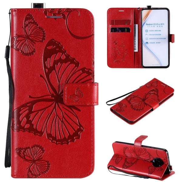 3D Butterflies Embossing Pattern Horizontal Flip Leather Case with Holder & Card Slot & Wallet