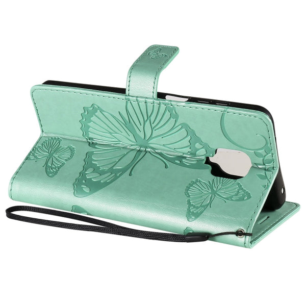 3D Butterflies Embossing Pattern Horizontal Flip Leather Case with Holder & Card Slot & Wallet