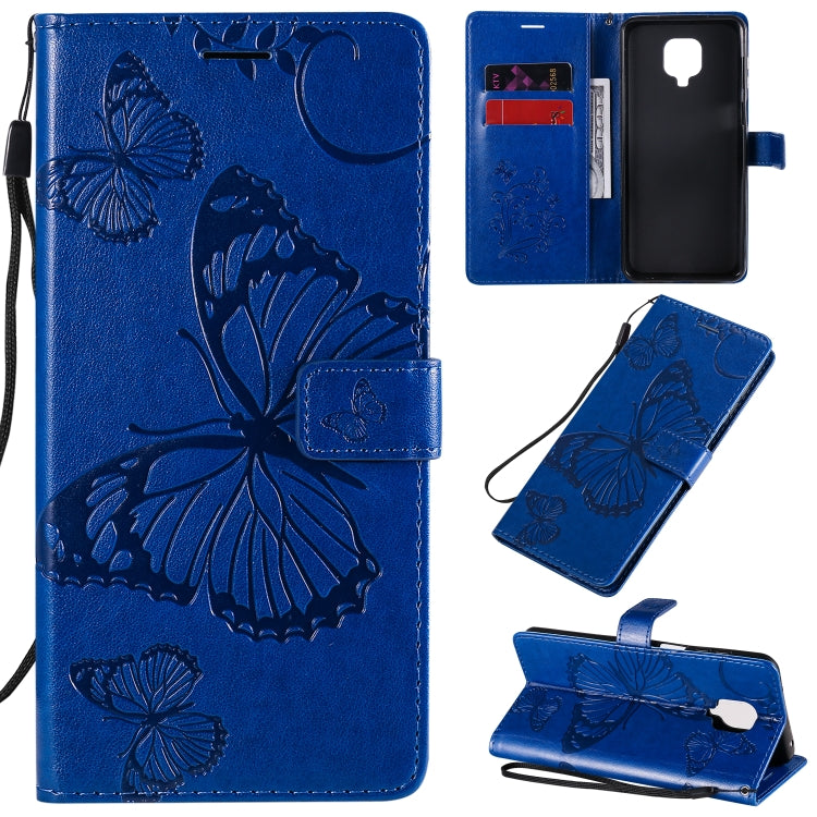 3D Butterflies Embossing Pattern Horizontal Flip Leather Case with Holder & Card Slot & Wallet