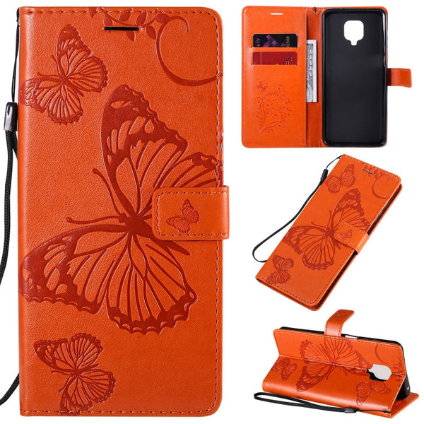 3D Butterflies Embossing Pattern Horizontal Flip Leather Case with Holder & Card Slot & Wallet