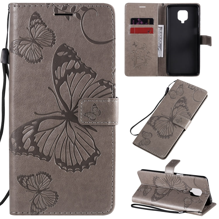3D Butterflies Embossing Pattern Horizontal Flip Leather Case with Holder & Card Slot & Wallet
