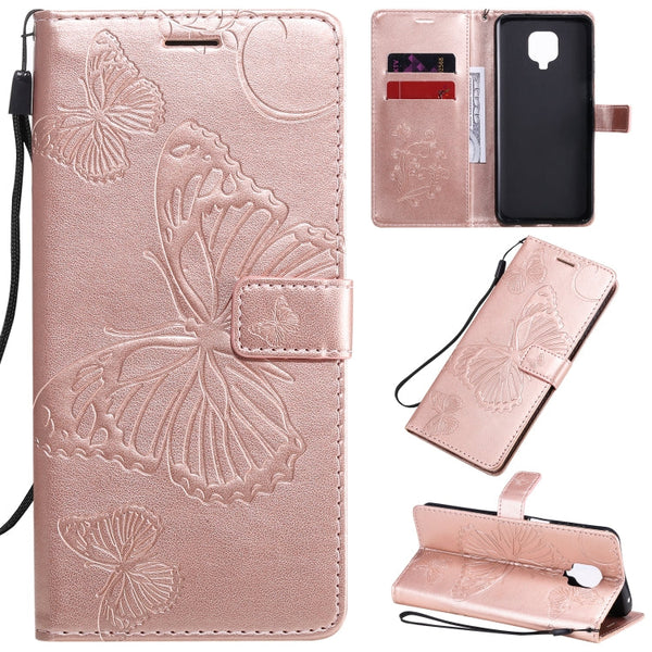 3D Butterflies Embossing Pattern Horizontal Flip Leather Case with Holder & Card Slot & Wallet