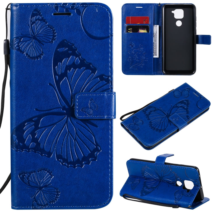 3D Butterflies Embossing Pattern Horizontal Flip Leather Case with Holder & Card Slot & Wallet