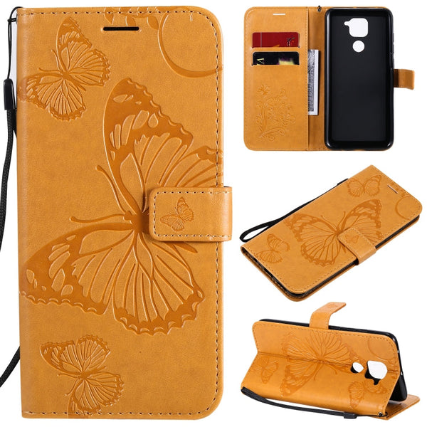 3D Butterflies Embossing Pattern Horizontal Flip Leather Case with Holder & Card Slot & Wallet
