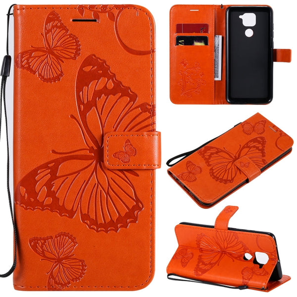 3D Butterflies Embossing Pattern Horizontal Flip Leather Case with Holder & Card Slot & Wallet