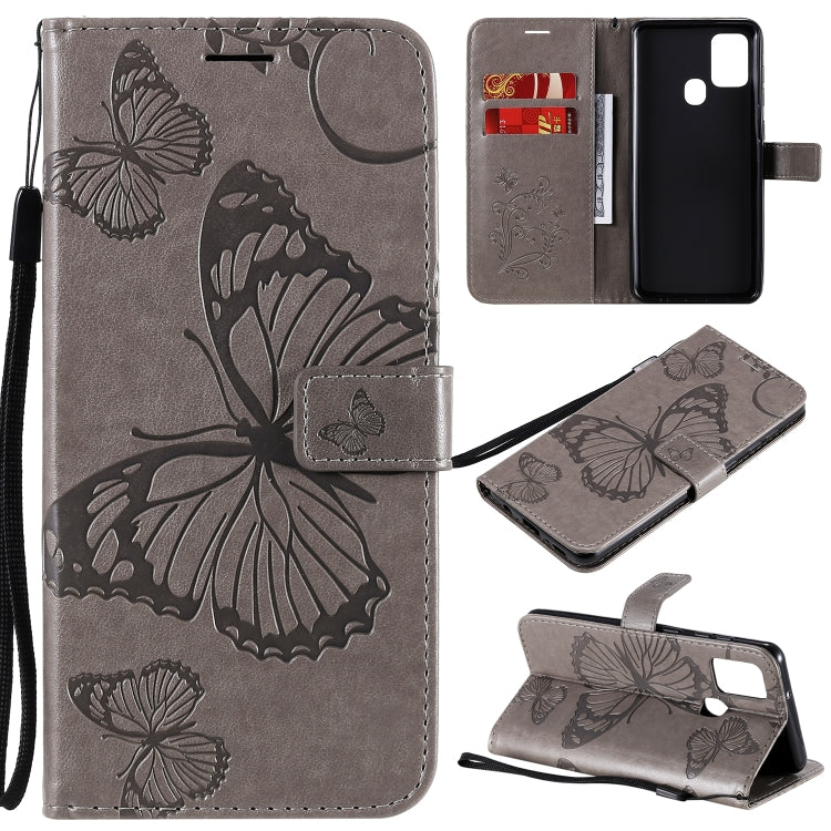 3D Butterflies Embossing Pattern Horizontal Flip Leather Case with Holder & Card Slot & Wallet