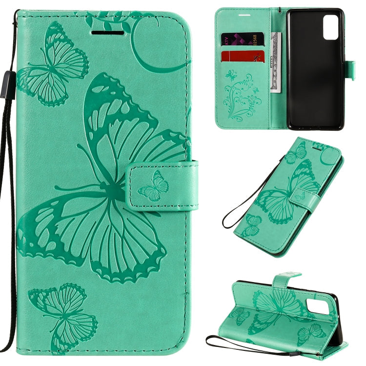 3D Butterflies Embossing Pattern Horizontal Flip Leather Case with Holder & Card Slot & Wallet